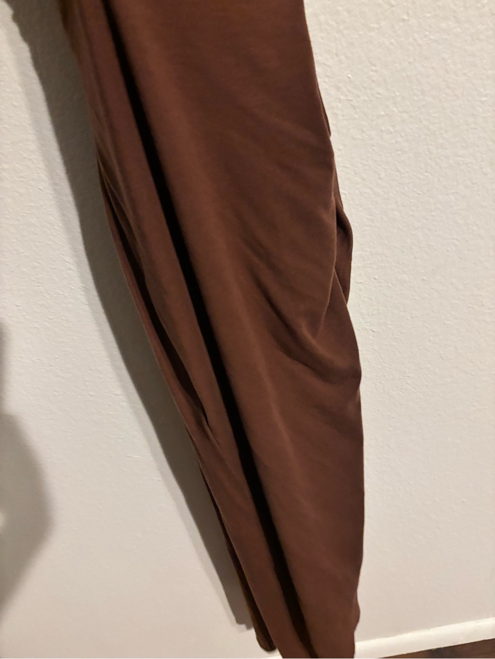 Reformation Kaila Wrap Skirt Dress in a Chestnut Brown - Picture 7 of 12